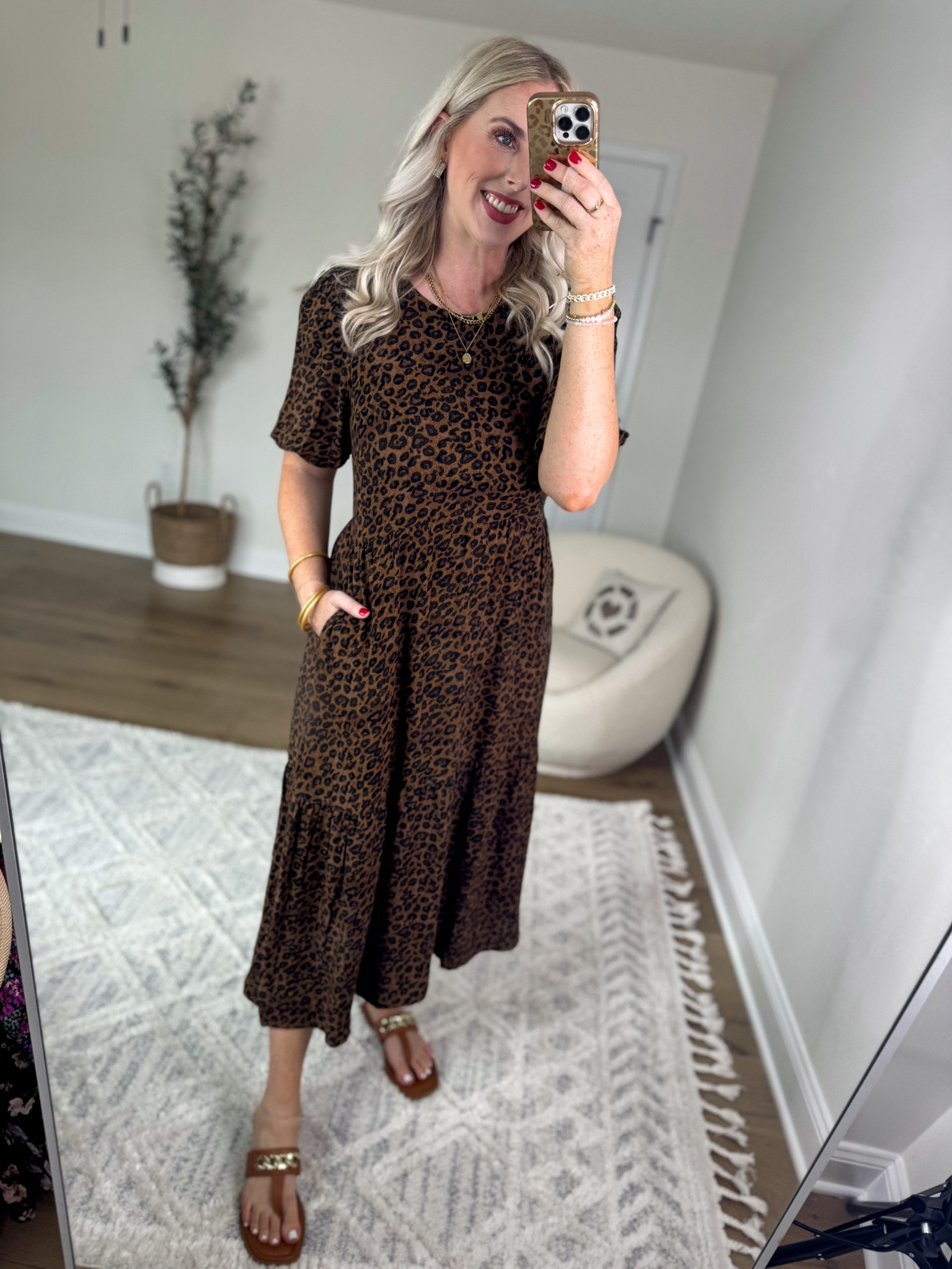 Daily try on, Walmart outfit, Walmart fashion, Walmart try on, time and tru, leopard dress, midi dress 

Medium 

#LTKSummerSales #LTKFindsUnder50 #LTKSaleAlert