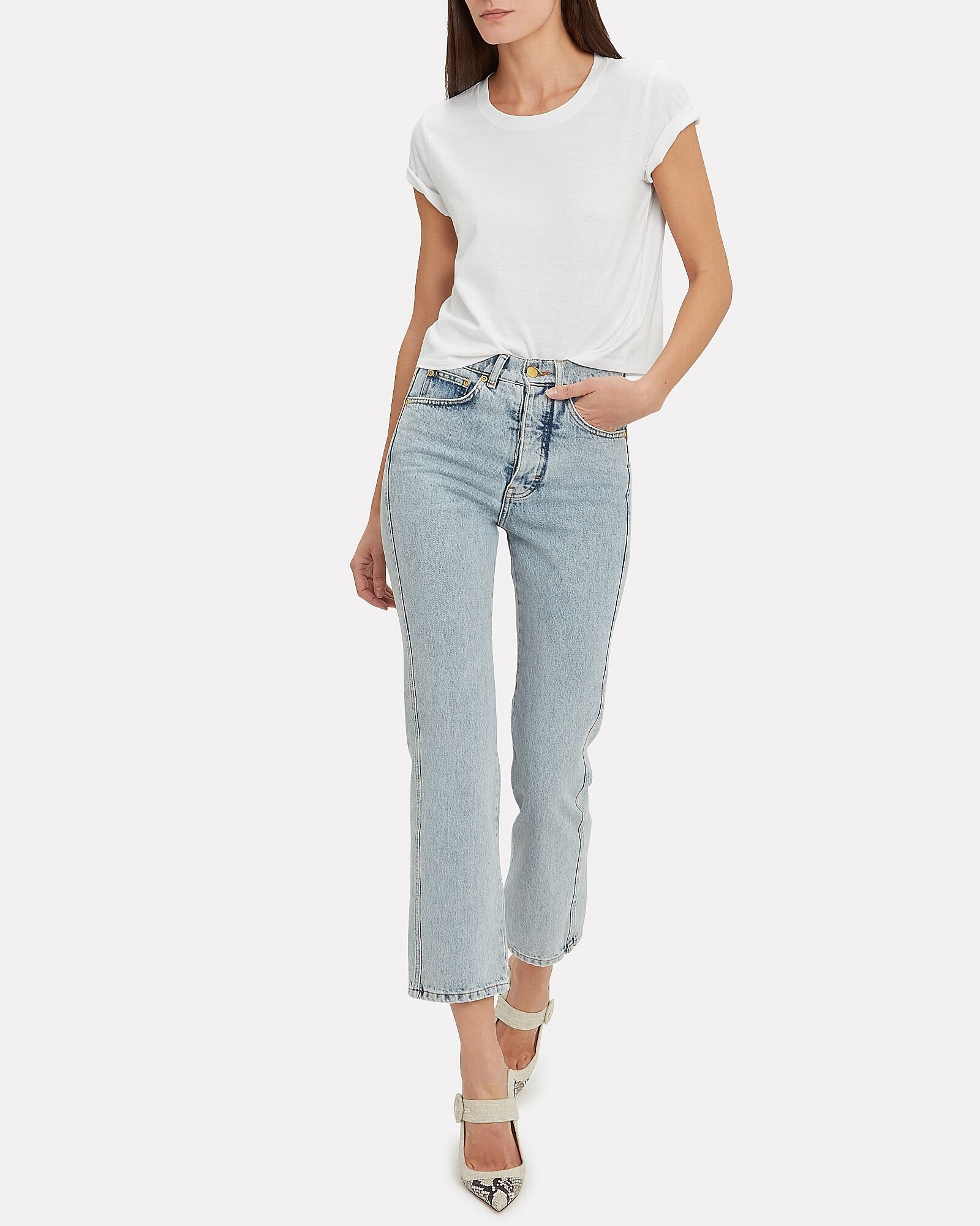Classic Cropped Jersey T-Shirt | INTERMIX