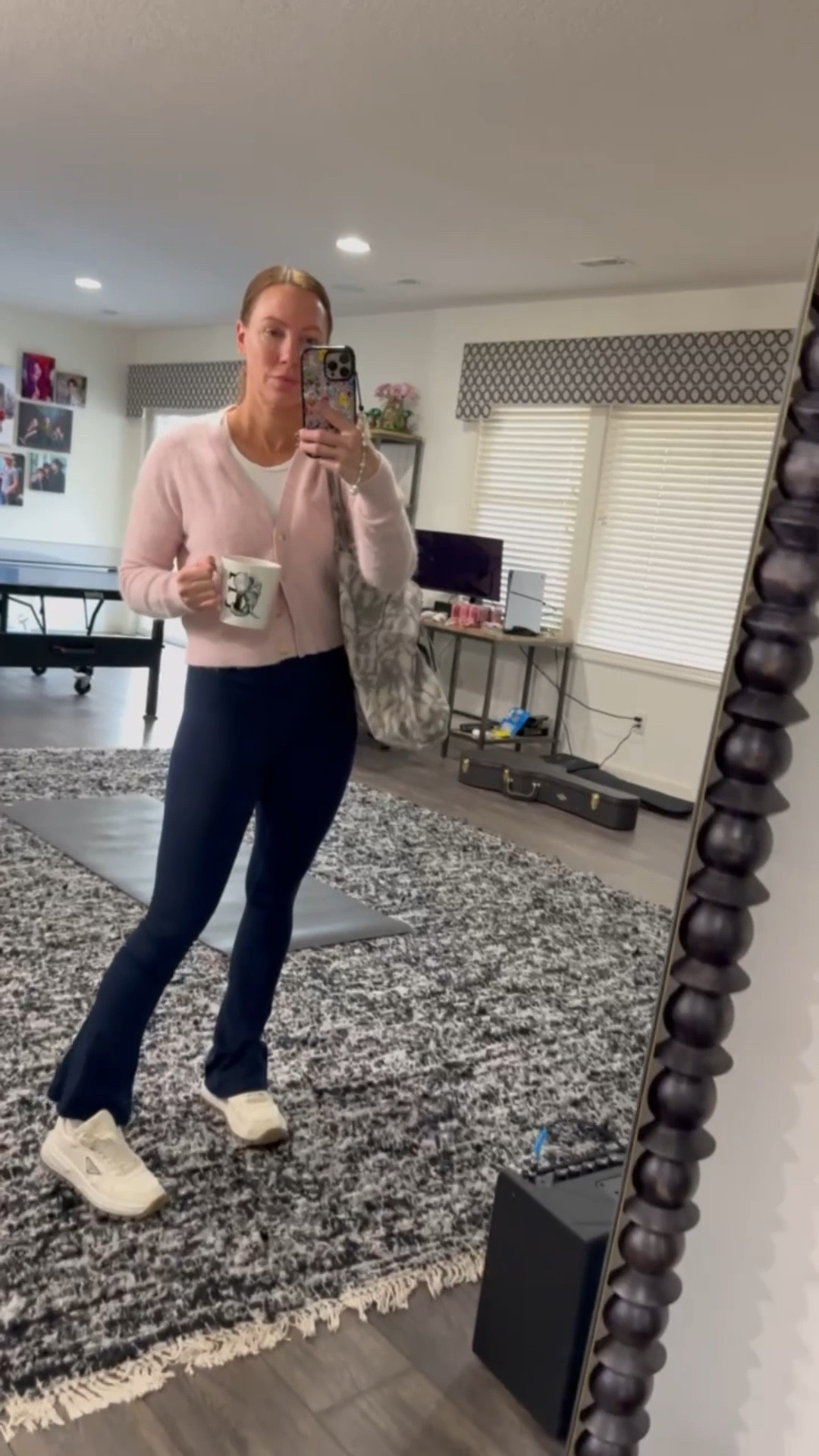 OOTD 
Lululemon flare pants
Lululemon tank
Lululemon like a cloud bra
Alo tote bag
Prada sneakers
Williams Sonoma mug
Lululemon cardigan

#LTKActive #LTKSeasonal #LTKStyleTip