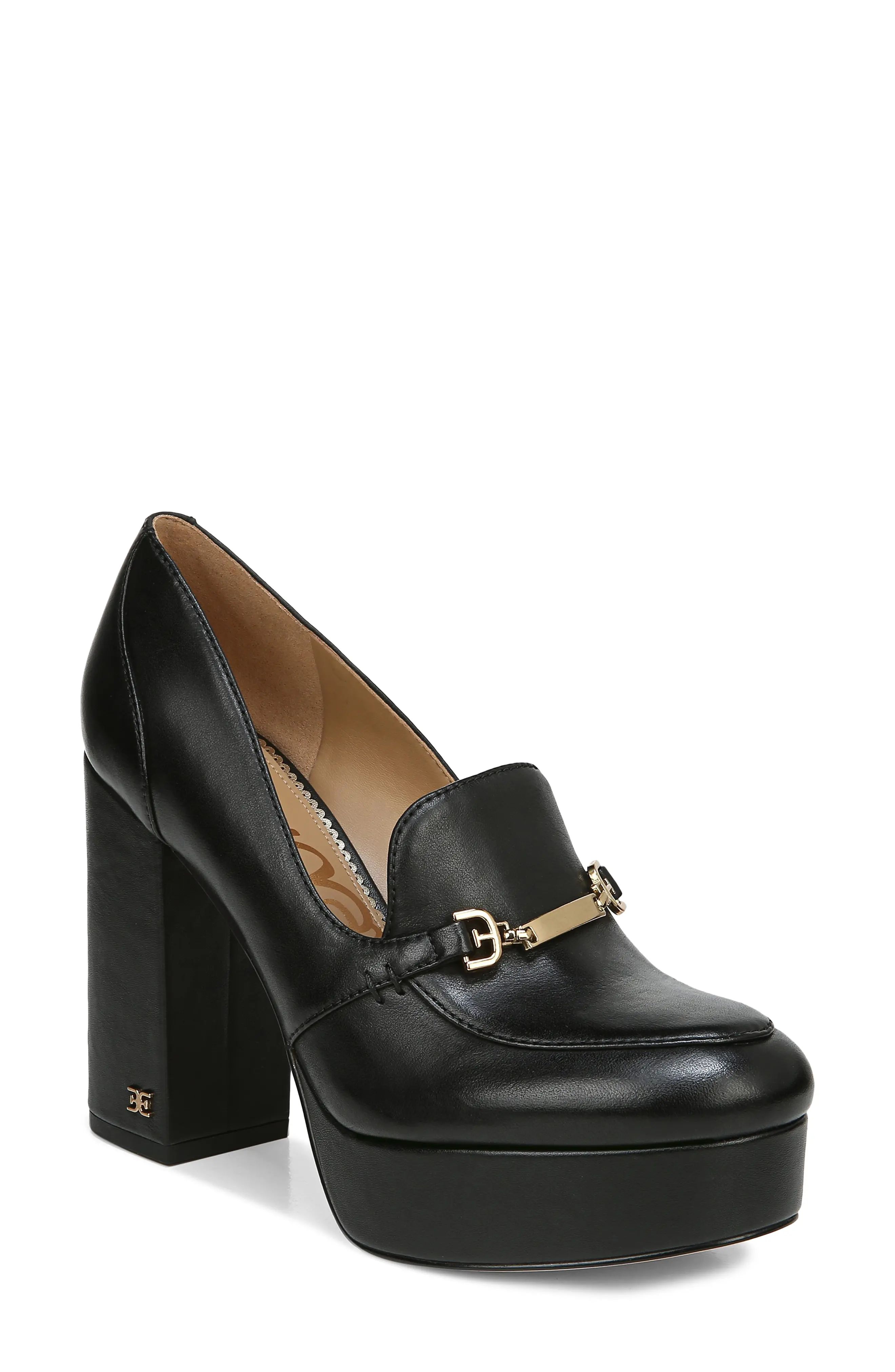 Women's Sam Edelman Aurelie Platform Loafer, Size 8 M - Black | Nordstrom