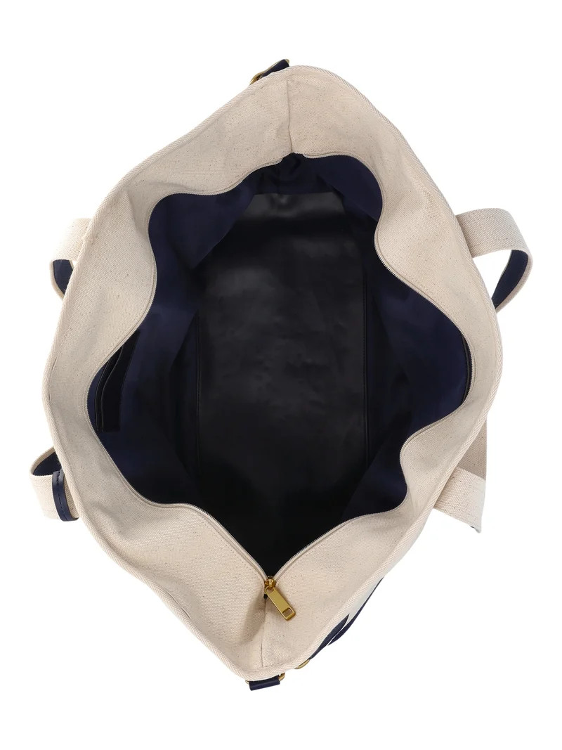 Free Assembly Women's Canvas Boat Tote, Natural | Walmart (US)