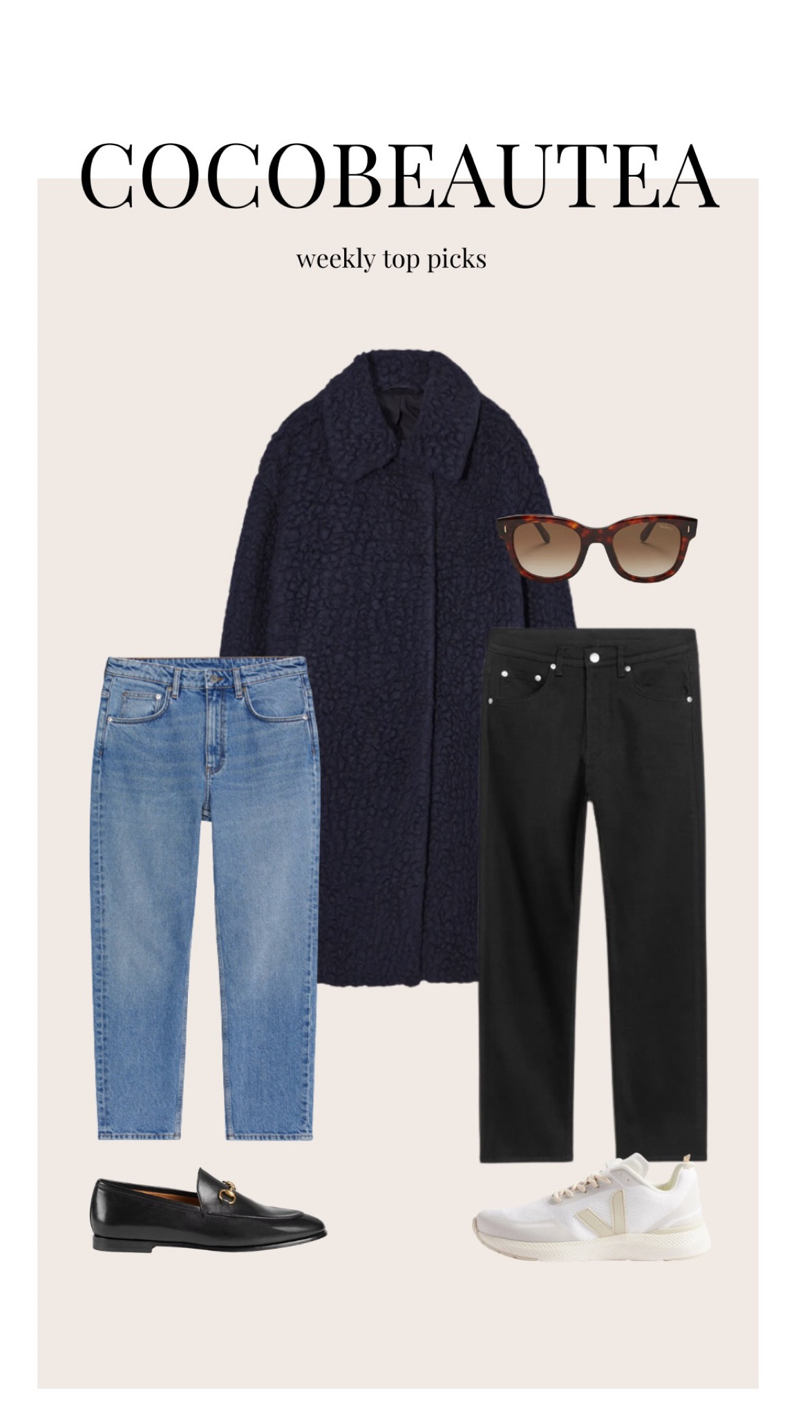 Aw top picks, autumn winter fashion, black stretch jeans, vintage jeans, Gucci loafers, Veja trainers, navy teddy coat 

#LTKeurope #LTKstyletip #LTKSeasonal