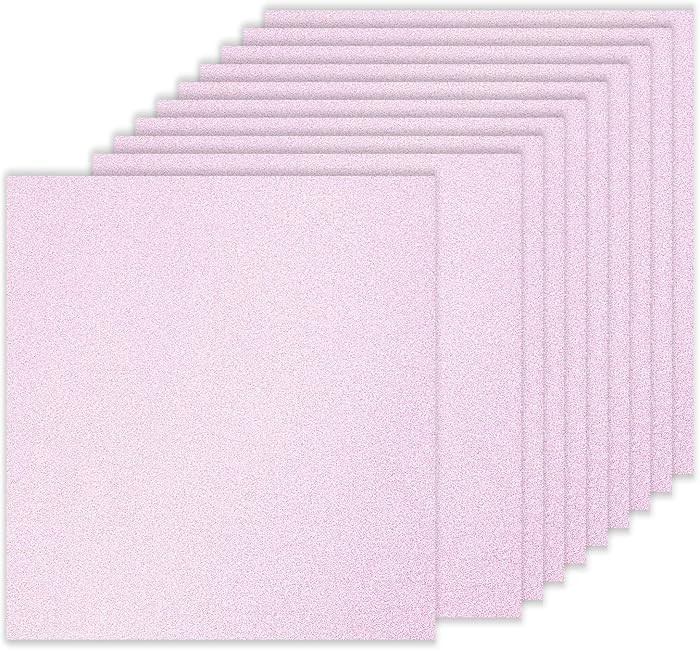 PATIKIL 10Sheets Light Pink Glitter Cardstock Paper, 12 x 12 in 250gsm Square Premium Sparkly Pap... | Amazon (UK)