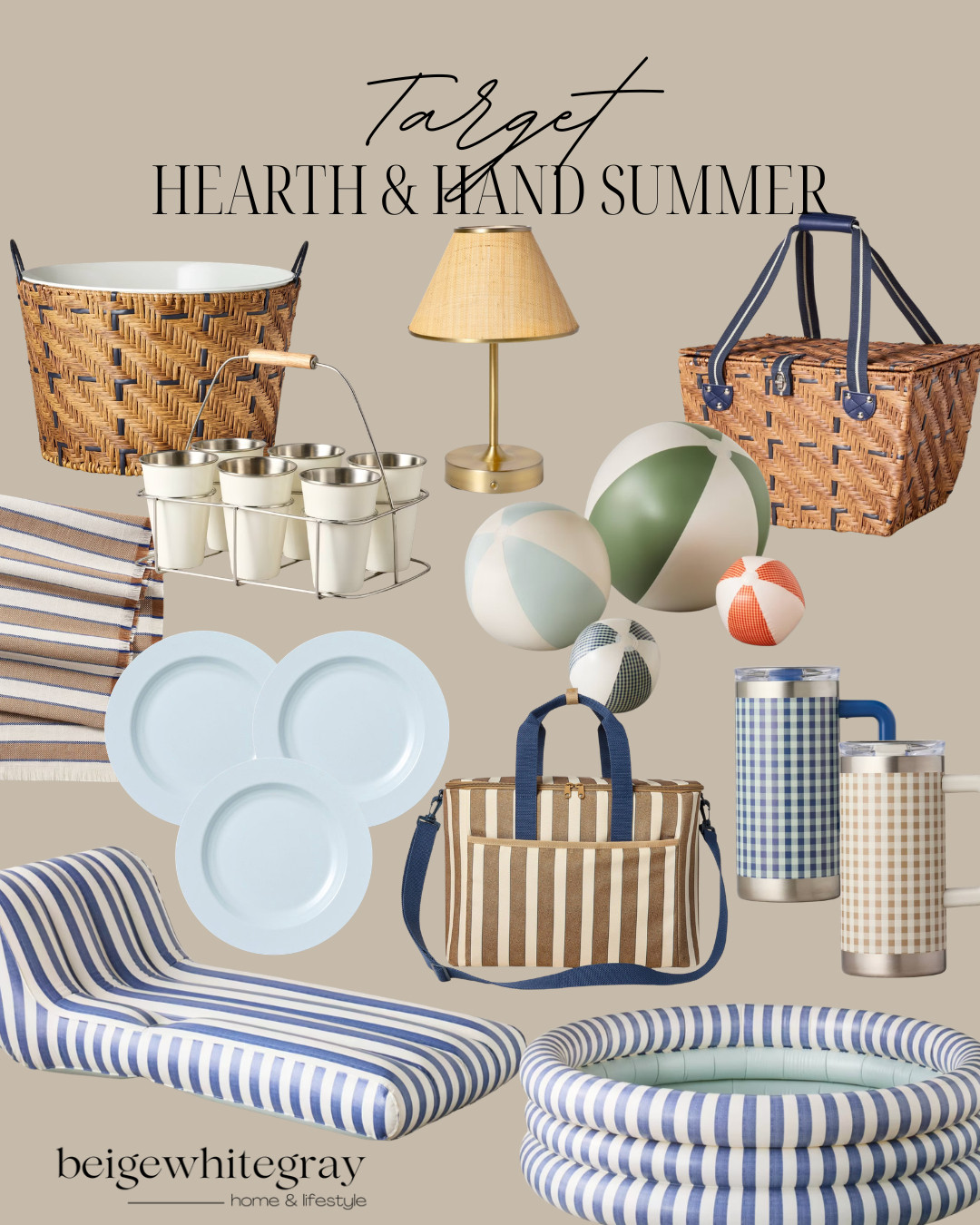 Target Hearth & Hand Summer
Hearth and Hand summer decor, Target summer finds, Target outdoor entertaining, striped outdoor decor, wicker picnic basket, gingham tumblers, beach picnic aesthetic, summer hosting essentials, coastal summer decor, backyard entertaining ideas, Target patio finds, blue striped outdoor decor, summer tablescape ideas, affordable summer decor, outdoor entertaining accessories, neutral summer home decor, beachy Target finds, summer patio styling, picnic aesthetic decor, summer lifestyle finds

#LTKSeasonal #LTKHome