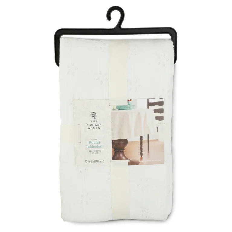 Pioneer Woman Eyelet Table Cloth, 70R' | Walmart (US)