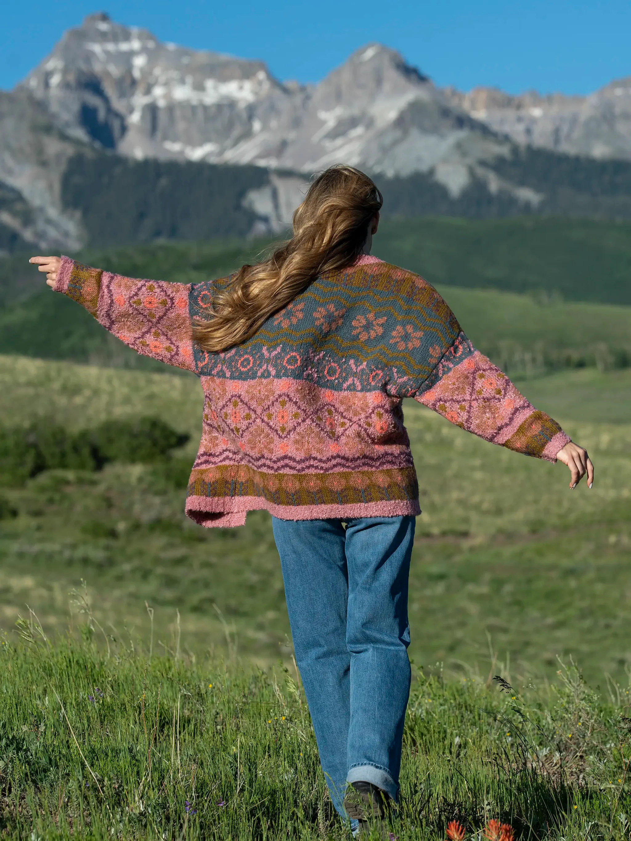 Calla Jacquard Cardigan Sweater | Natural Life