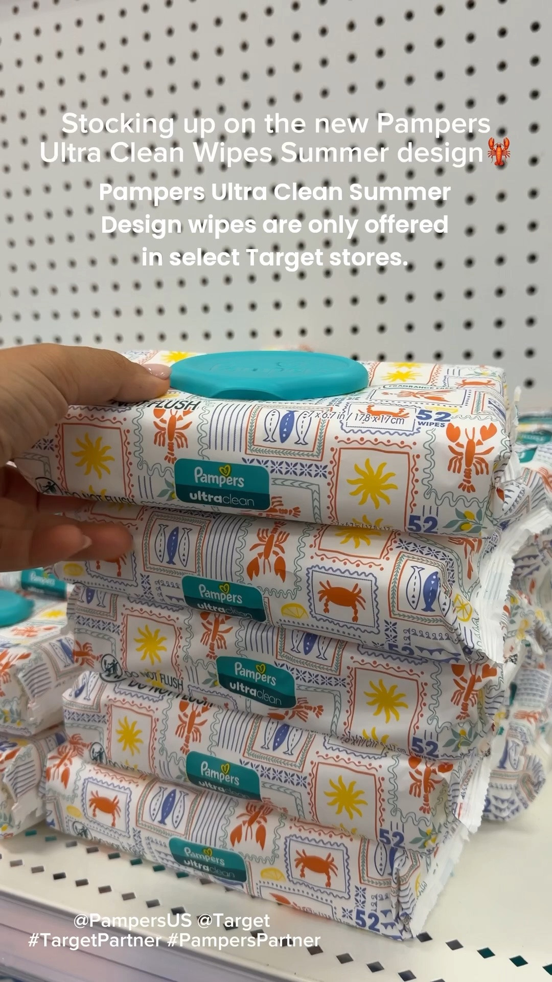 #Ad Stocking up on the new @PampersUS Ultra Clean Summer design wipes at @Target 👏


#TargetPartner #PampersPartner