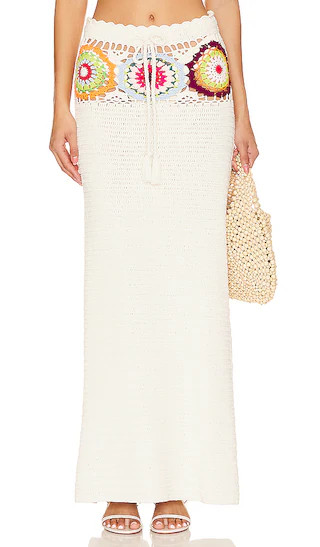 Kestrel Crochet Maxi Skirt in Tropical Multi | Revolve Clothing (Global)