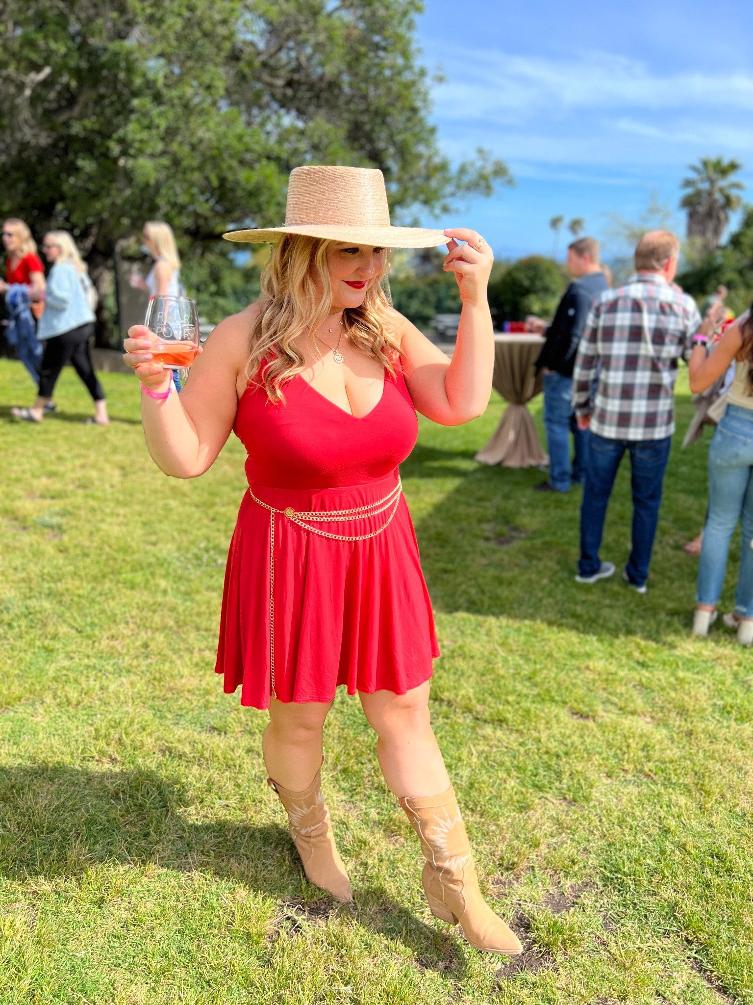 Ready for red hot summer! 🔥❤️
Size XL dress
Size 1/2 up on boots 

#LTKcurves #LTKSeasonal #LTKFind