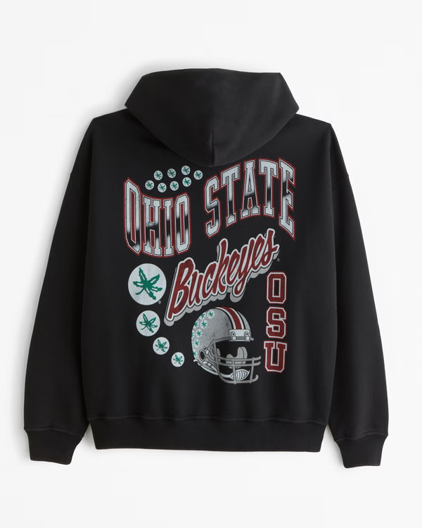 The Ohio State University Graphic Popover Hoodie | Abercrombie & Fitch (US)