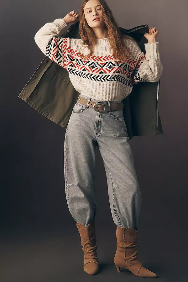 MOTHER The Pony Keg High-Rise Barrel Jeans | Anthropologie (US)