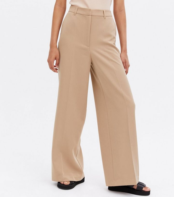Camel Wide Leg Tailored Trousers
						
						Add to Saved Items
						Remove from Saved Items | New Look (UK)