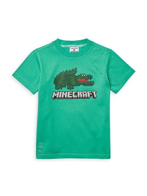 Little Boy's & Boy's Lacoste X Minecraft Graphic Cotton T-Shirt | Saks Fifth Avenue