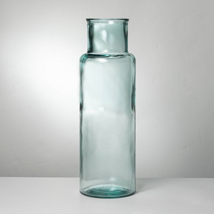 11&#34; Recycled Glass D&#233;cor Cylinder Vase - Hearth &#38; Hand&#8482; with Magnolia | Target