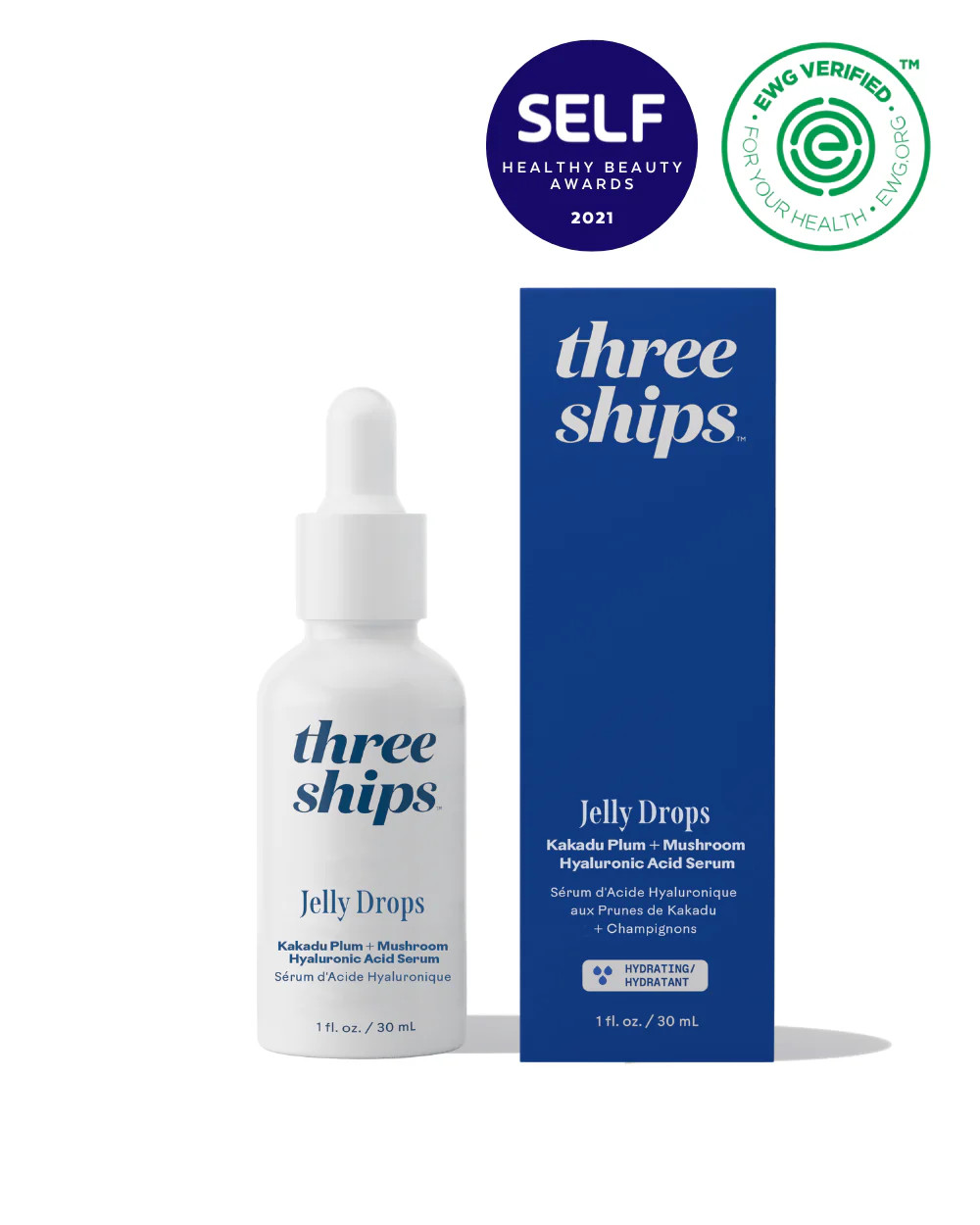 Jelly Drops Mushroom Hyaluronic Acid I Three Ships | Three Ships Beauty
