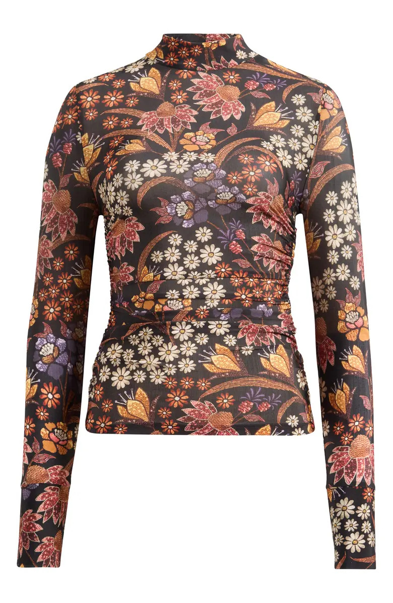 FARM Rio Lili Mock Neck Jersey Top | Nordstrom | Nordstrom