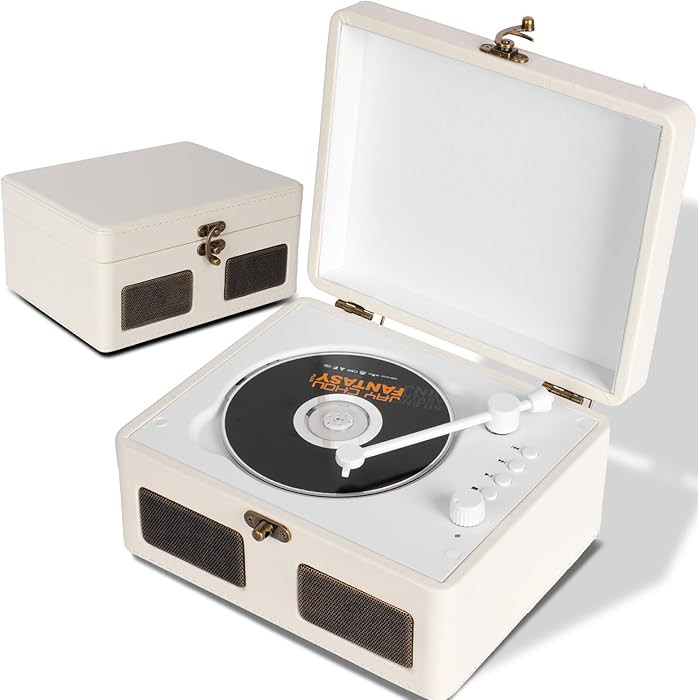 RetroBeat Time Vintage Portable Music Box – CD with Speakers, Bluetooth Transmitter, Rechargeab... | Amazon (US)