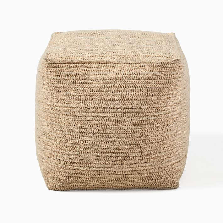 Dori Indoor/Outdoor Pouf | West Elm (US)