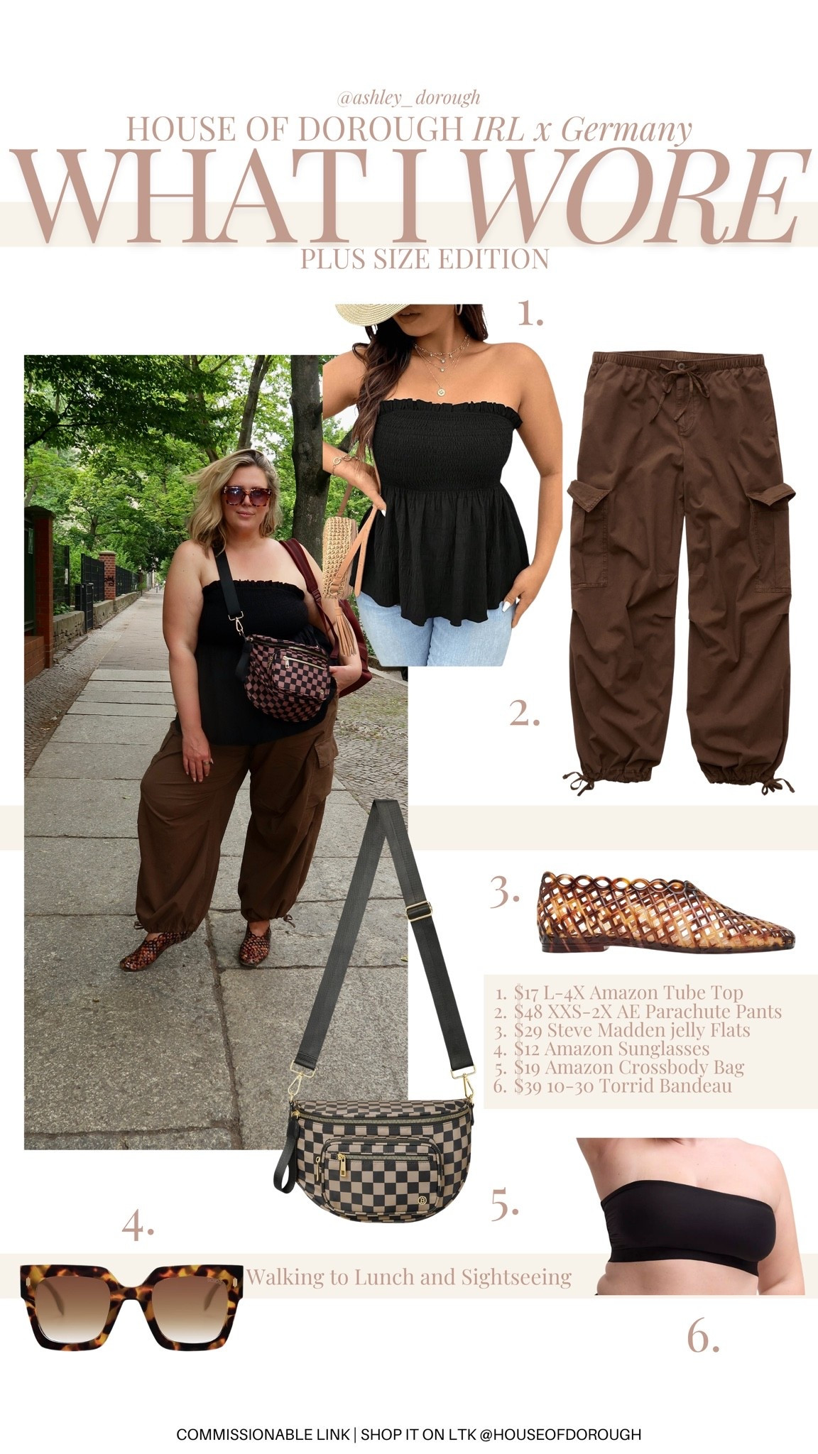 Hot weather outfit - this was perfect for a day out and about in Berlin! Size XXL in pants and 3X in top. Plus size, outfit inspo, summer fashion, apron belly

#LTKPlusSize #LTKSeasonal #LTKMidsize