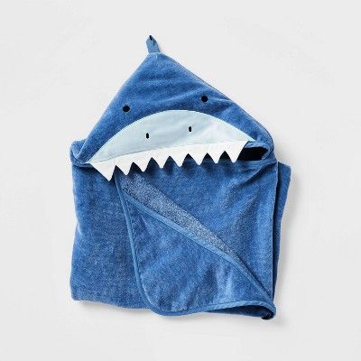 25"x50" Shark Kids' Hooded Towel - Pillowfort™ | Target