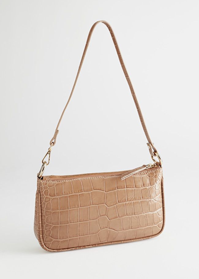 Croc Embossed Leather Shoulder Bag | & Other Stories (EU + UK)