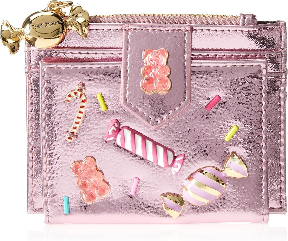 Betsey Johnson Candy Bifold Wallet, Pink | Amazon (US)
