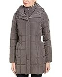 Cole Haan Women's Taffeta Down Coat With Bib Front and Dramatic Hood | Amazon (US)
