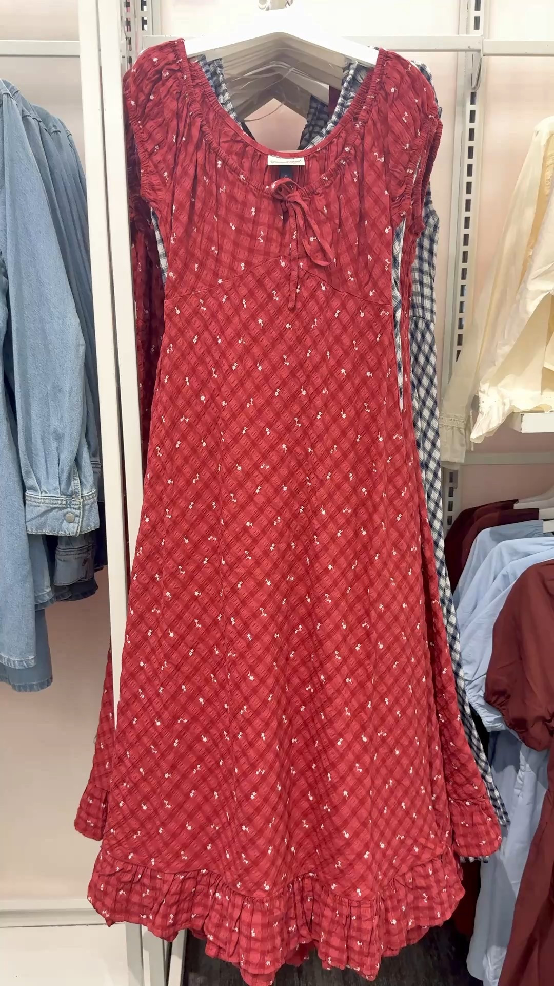 This Target Universal Thread seersucker ankle sundress is the easiest Valentine’s Day or Galentine’s Day outfit - flattering, comfy, and looks way more expensive than it is. The puff sleeves, drawstring scoop neckline, and back-elastic waist give you the prettiest shape, and the ruffled hem makes it feel so elevated.

Comes in red floral and navy blue gingham with all sizes available (size inclusive for midsize + plus-size). Style it with heels + a clutch for date night, or sneakers + a denim jacket for brunch.
Target dress, Universal Thread sundress, seersucker ankle dress, puff sleeve dress, Valentine’s Day outfit, Galentine’s outfit idea, spring date night dress, midsize Target finds, plus size Target dresses, affordable dresses under $50

#LTKValentine #LTKMidsize #LTKPlusSize