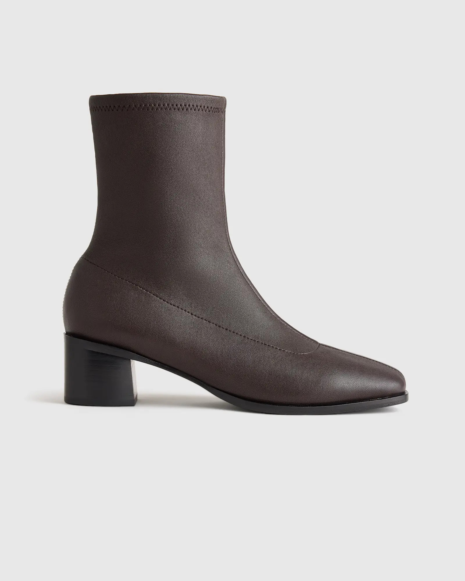 Italian Leather Stretch Sock Bootie | Quince