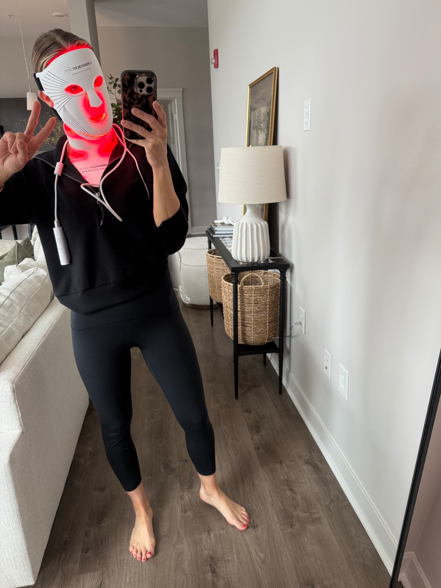 Wearing small leggings, small half-zip sweatshirt, 8 sports bra 

*Spanx Code: LAWXSPANX (first time purchase only)
*CurrentBody Code: LINDSEY10

#LTKStyleTip #LTKFindsUnder100 #LTKActive