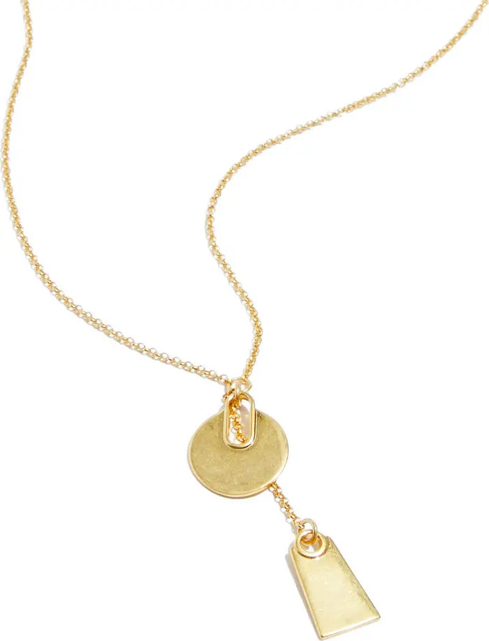 Madewell Windchime Double Pendant Lariat Necklace | Nordstrom | Nordstrom