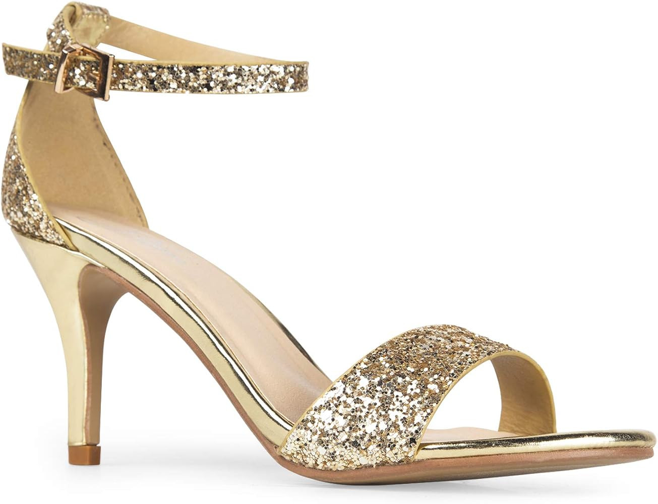 J. Adams Dove Ankle Strap Stiletto Heel Open Toe Dress Sandal | Amazon (US)