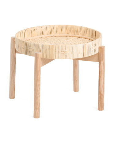 Round Pedestal Table With Tray | TJ Maxx