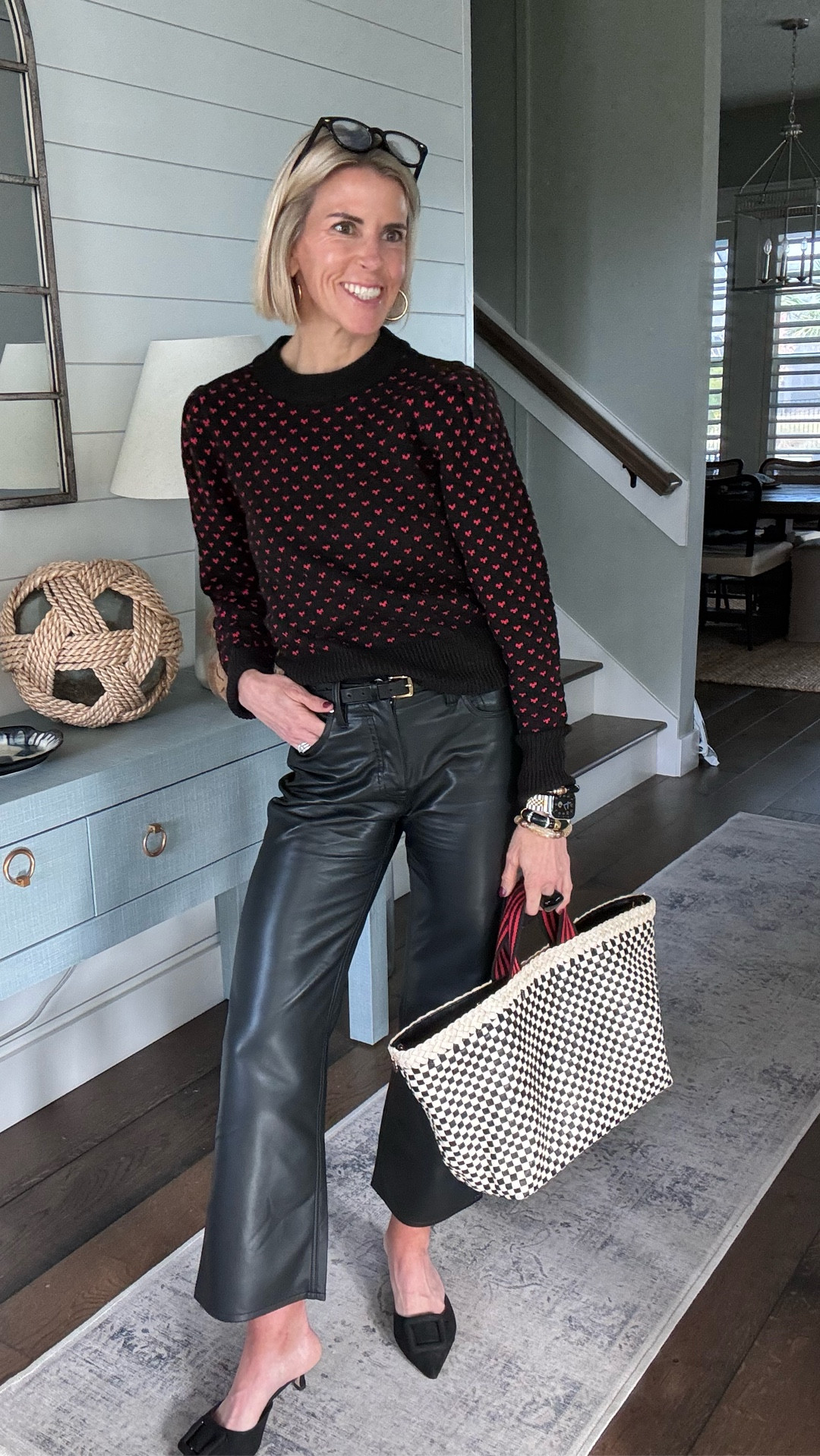 The power of a little leather to get you through the day 💥 these faux leather pants are on super sale - grab them quick  

#LTKFindsUnder100 #LTKgrwm #LTKootd