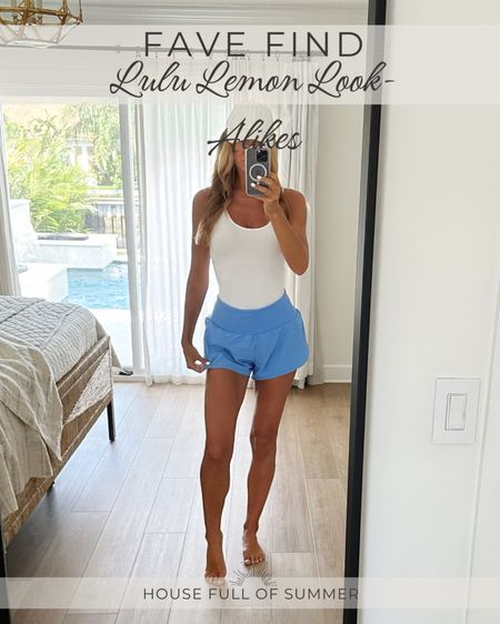 Lululemon alternative 
Amazon shorts buttery soft high waist 
Lined running shorts 
Ponytail hat 

#LTKfitness #LTKunder50 #LTKsalealert
