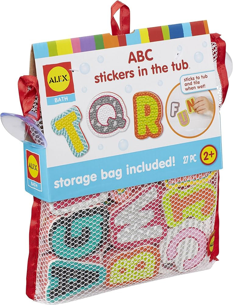 Alex Bath ABC Stickers in the Tub Kids Bath Activity | Amazon (US)