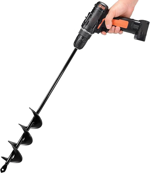 TCBWFY Auger Drill Bit for Planting 1.6x16.5inch Extended Length Garden Auger Spiral Drill Bit fo... | Amazon (US)