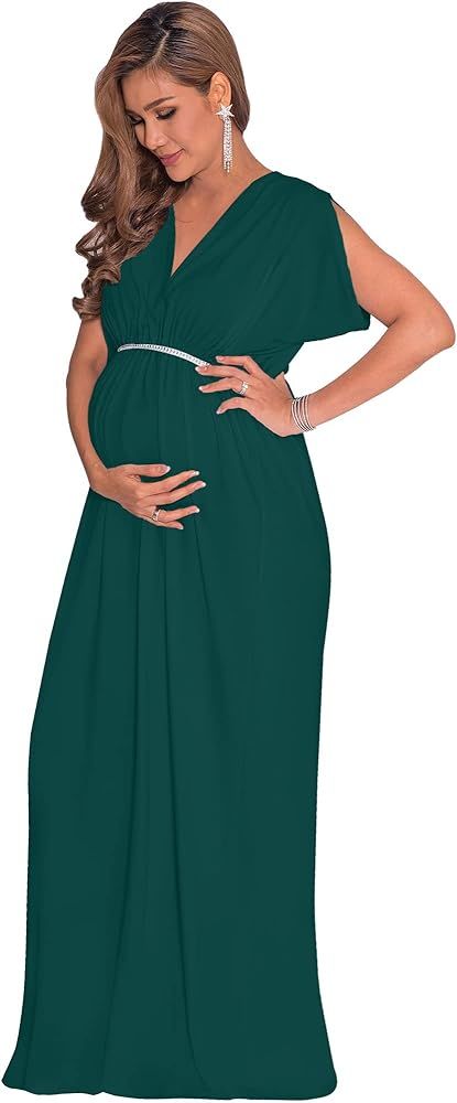 KOH KOH Womens Flowy Gown Short Sleeve Maxi Dress
Polyester
Baby Shower, Bridesmaid
 | Amazon (US)