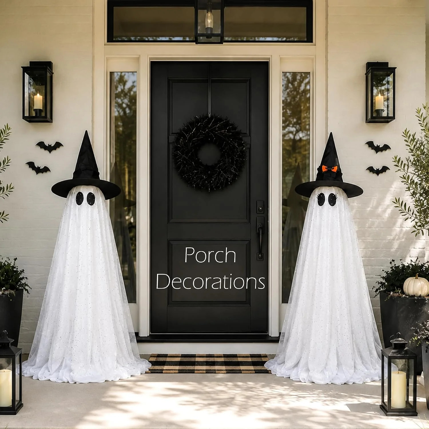 2 Pack Halloween Ghost Decorations with Remote Control String Lights,   Outdoor Spooky Ghost for ... | Wayfair North America