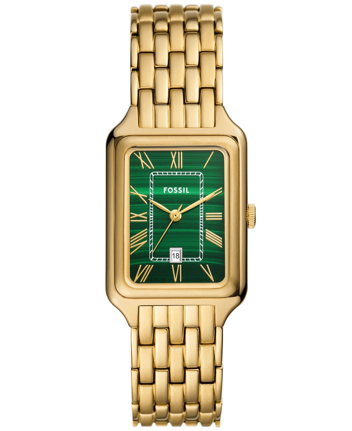 Fossil Women's Raquel Three-Hand Date Gold-Tone Stainless Steel Watch 26mm - Gold-Tone | Macy's