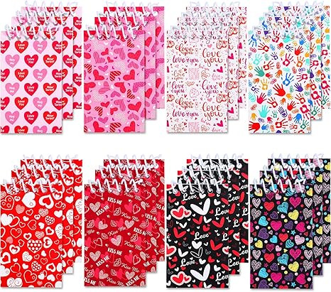 Zonon 24 Pieces Mini Valentines Day Notepads Tiny Heart Notepads Spiral Notebooks Rewards Supplie... | Amazon (US)