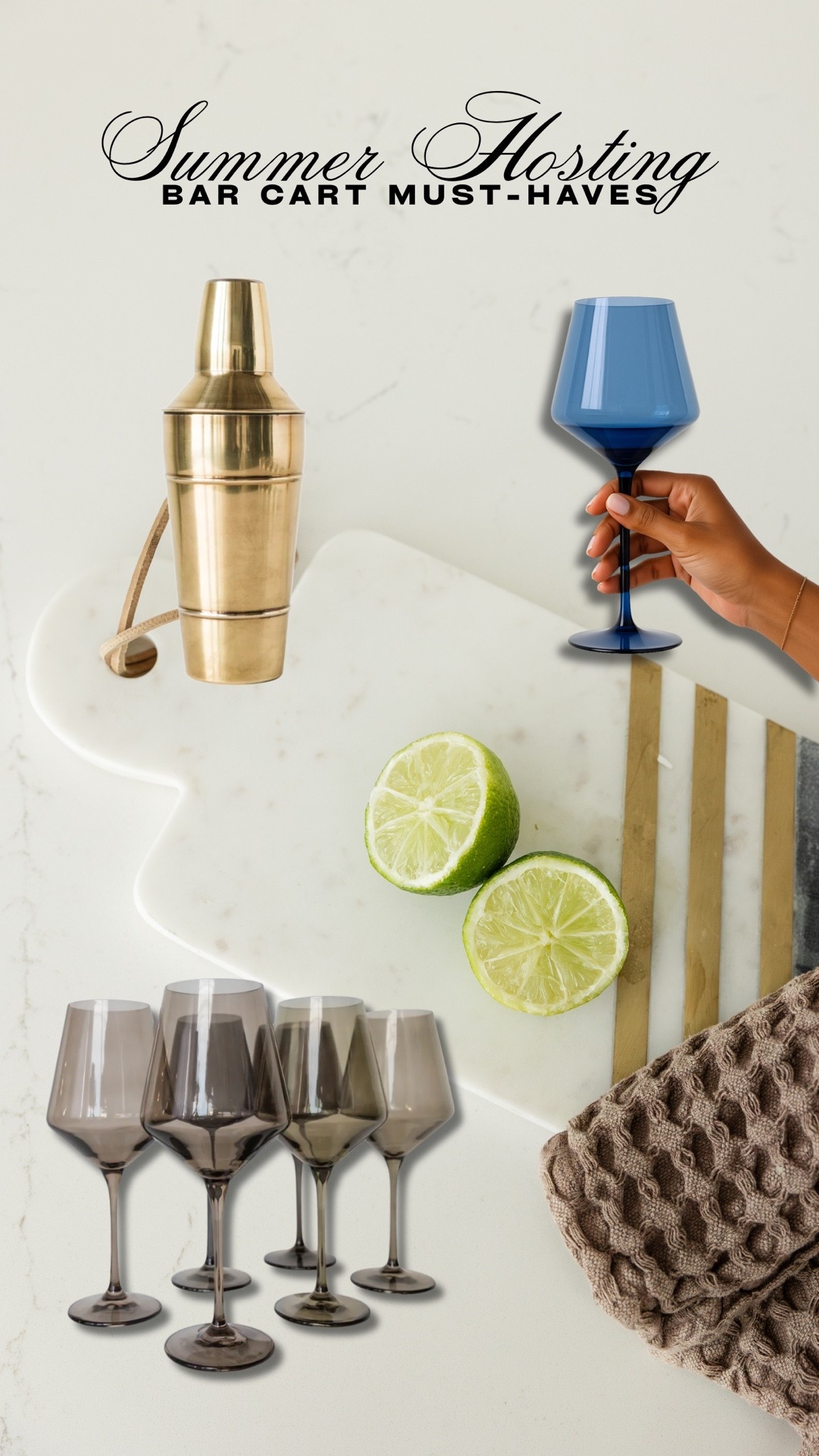 Create the perfect bar cart for summer hosting or evenings in!

#barcart #homebar #hosting

#LTKHome