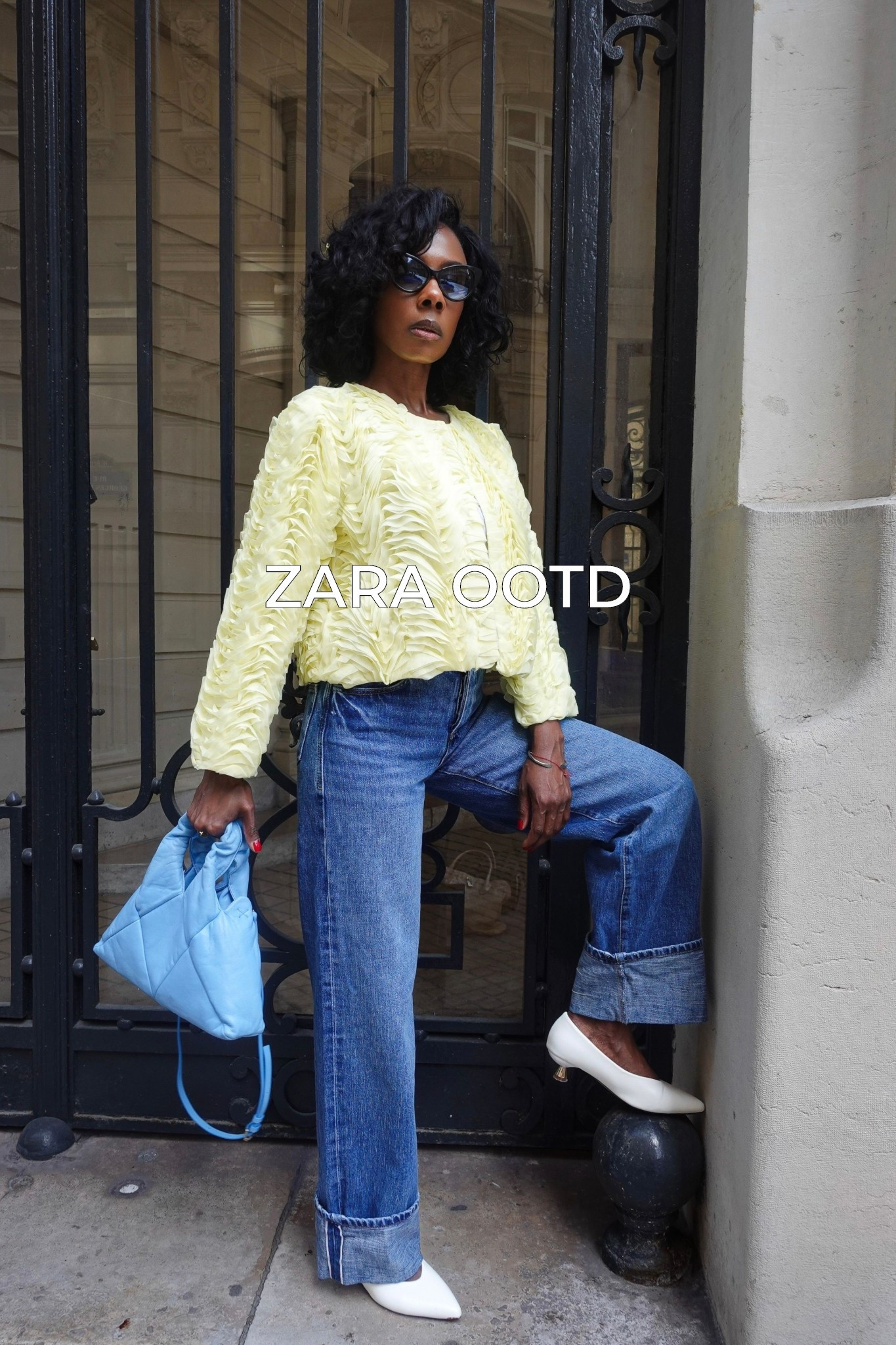 Butter yellow on blue…it just hits different✨

I am so OBSESSED with this color combo! Today’s outfit is  a butter yellow textured jacket and wide leg jeans- all from Zara.

The perfect way to casually make incorporate butter yellow into your wardrobe, without it being overpowering. 💛🩵
