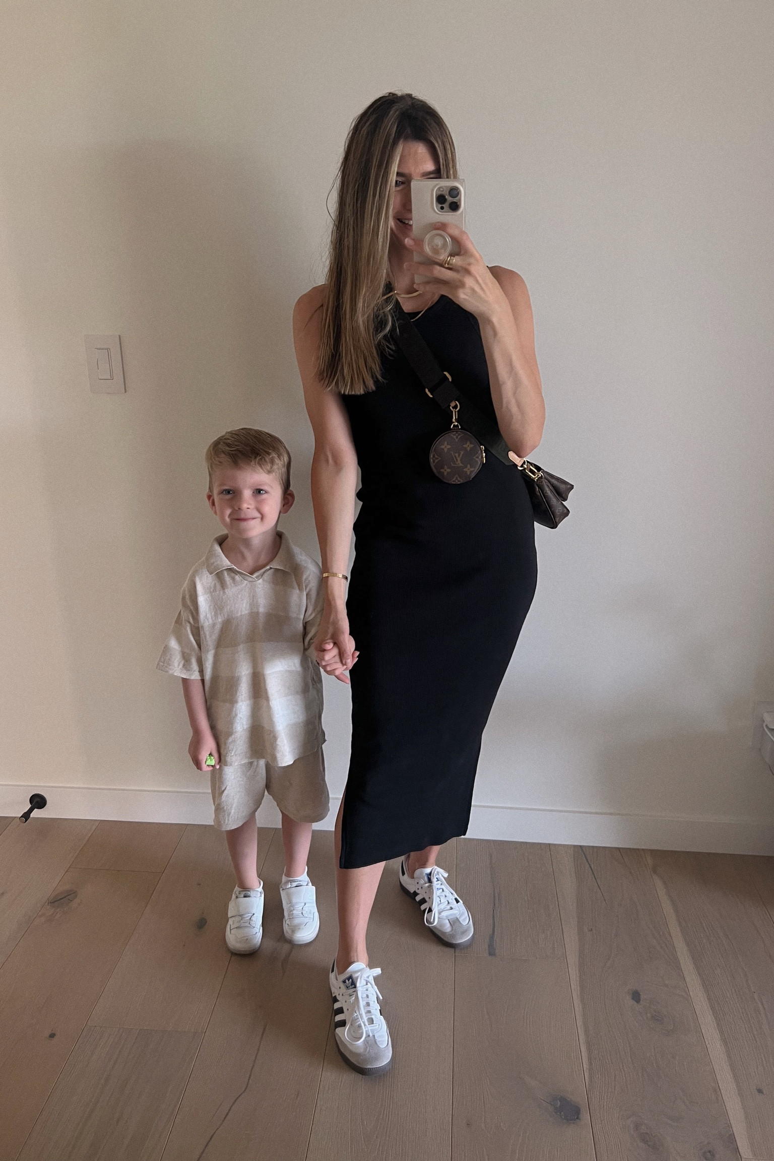 easy mom fit — ribbed midi dress and sneaks, can’t go wrong 

#LTKshoecrush #LTKstyletip