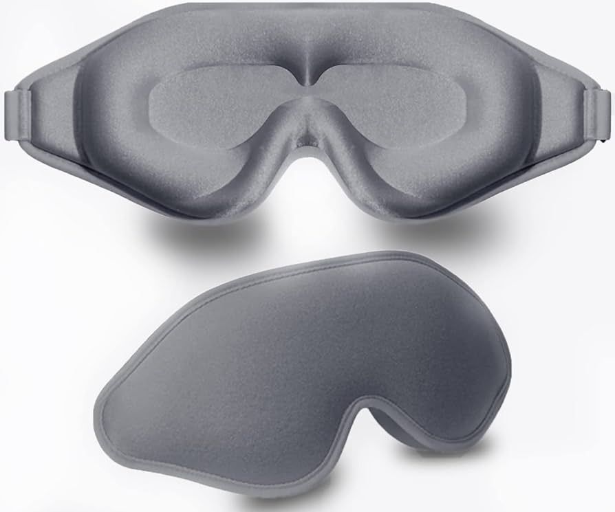 Sleep Mask, 3D Deep Contoured Eye Covers for Sleeping, 99% Block Out Light Eye Mask, Zero Eye Pre... | Amazon (US)