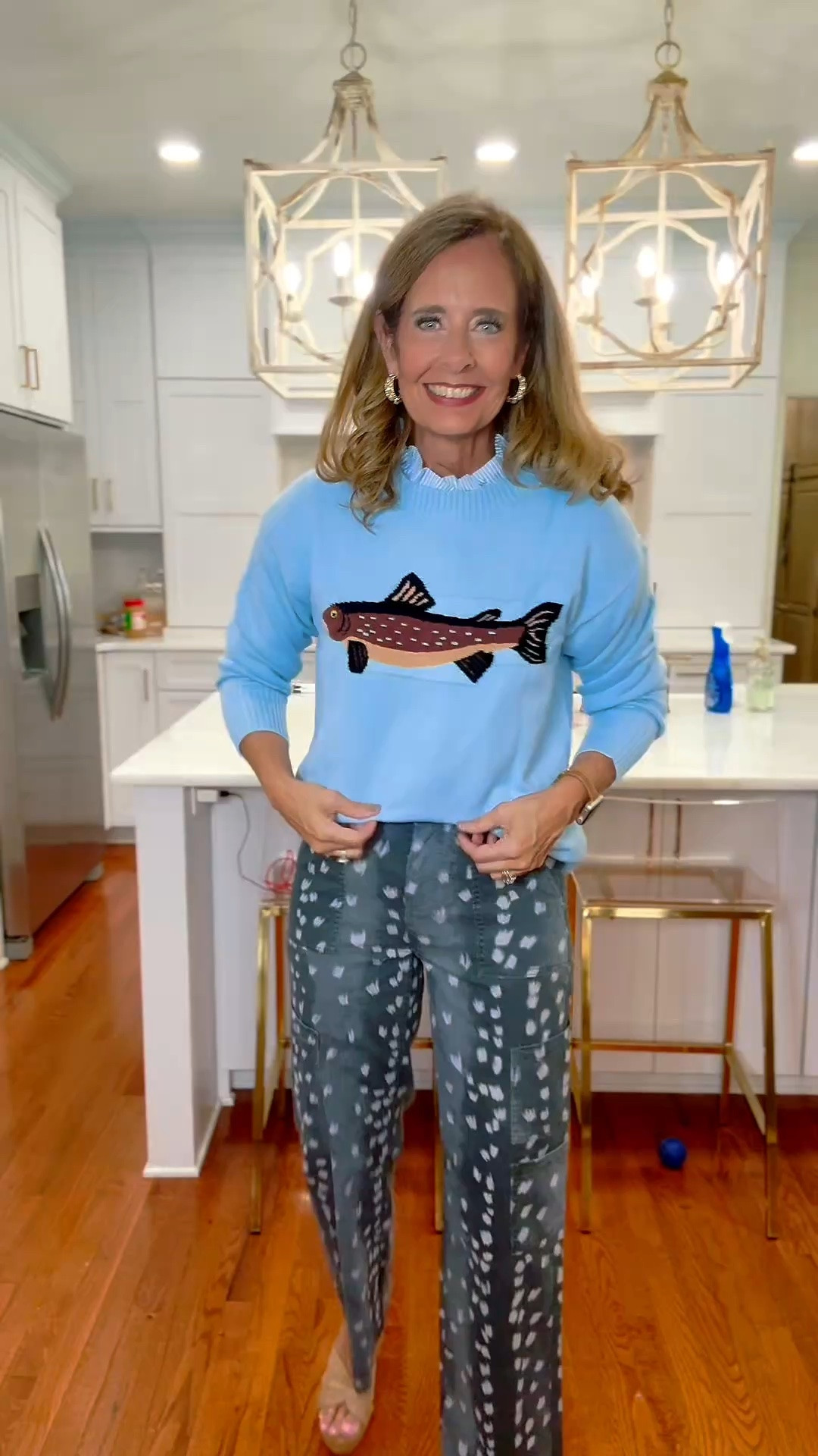 Can’t get enough of the fish sweater!