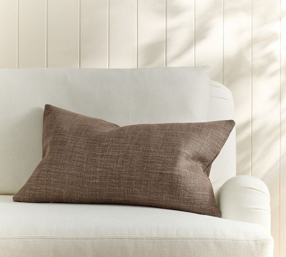 Belgian Linen Lumbar Pillow Cover | Pottery Barn (US)