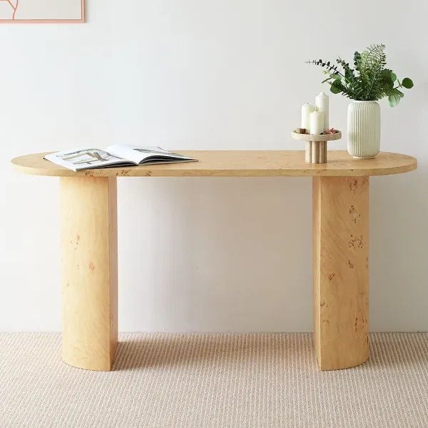 Burl Wood 60" Console Table | Bed Bath & Beyond