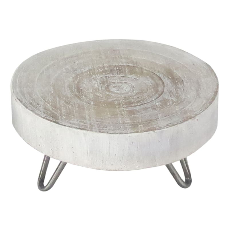 Whitewashed Wooden Riser, 9x4 | At Home