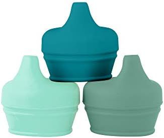 Boon SNUG Spout Silicone Sippy Lids, Assorted Colors (Pack of 3) | Amazon (US)